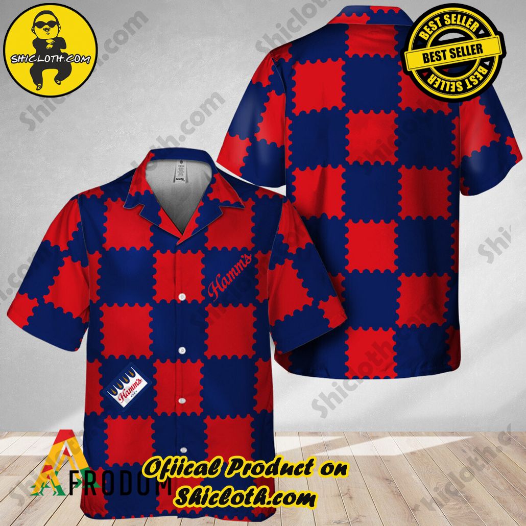 Shicloth's Island Chic: Unleash the Summer Spirit with Our Hawaiian Shirt and Shorts Ensemble 151 Trendy Gingham Hamm's Beer Hawaiian Shirt