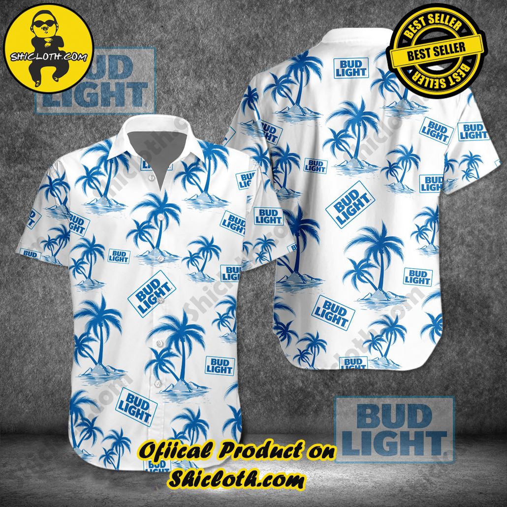 Experience Paradise: Shicloth's Tropical Flower Hawaiian Shorts 42 Tropical Bud Light Button Shirt