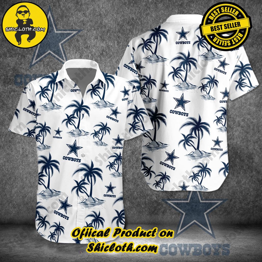 Stay Cool and Stylish: Shicloth's Tropical Button Shirt Collection 85 Tropical Dallas Cowboys Button Shirt