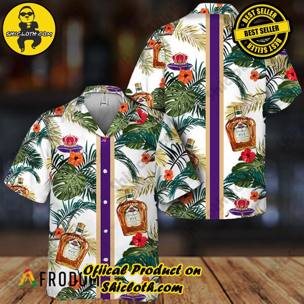 Shicloth's Island Chic: Unleash the Summer Spirit with Our Hawaiian Shirt and Shorts Ensemble 179 Tropical Summer Flowers Crown Royal Hawaiian Shirt