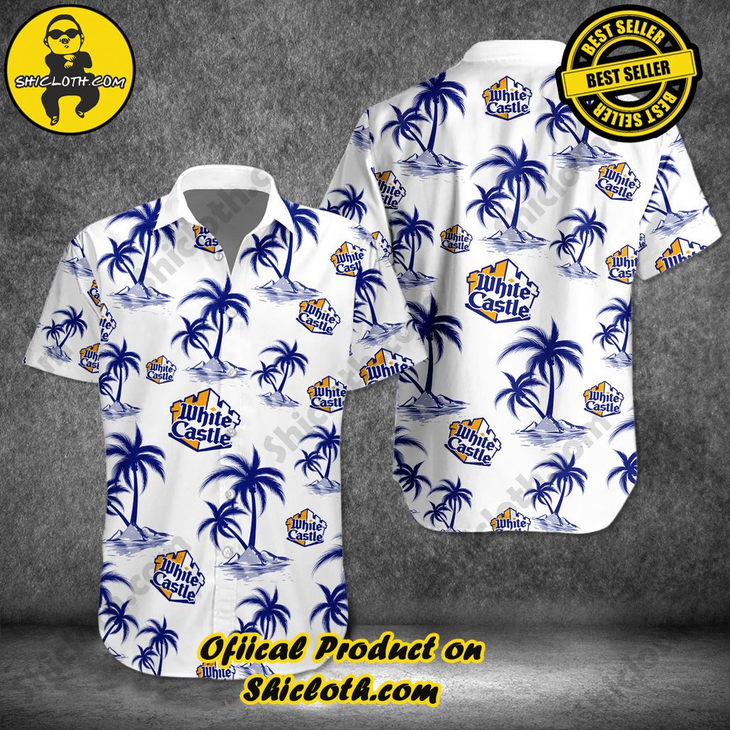 Stay Cool and Stylish: Shicloth's Tropical Button Shirt Collection 96 Tropical White Castle Button Shirt