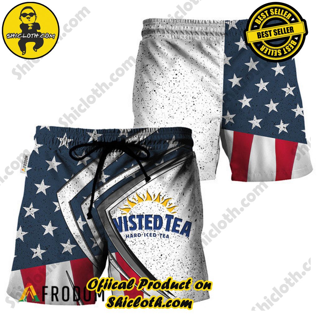 Shicloth's Island Chic: Unleash the Summer Spirit with Our Hawaiian Shirt and Shorts Ensemble 190 Twisted Tea Fourth Of July Esports Hawaiian Shorts