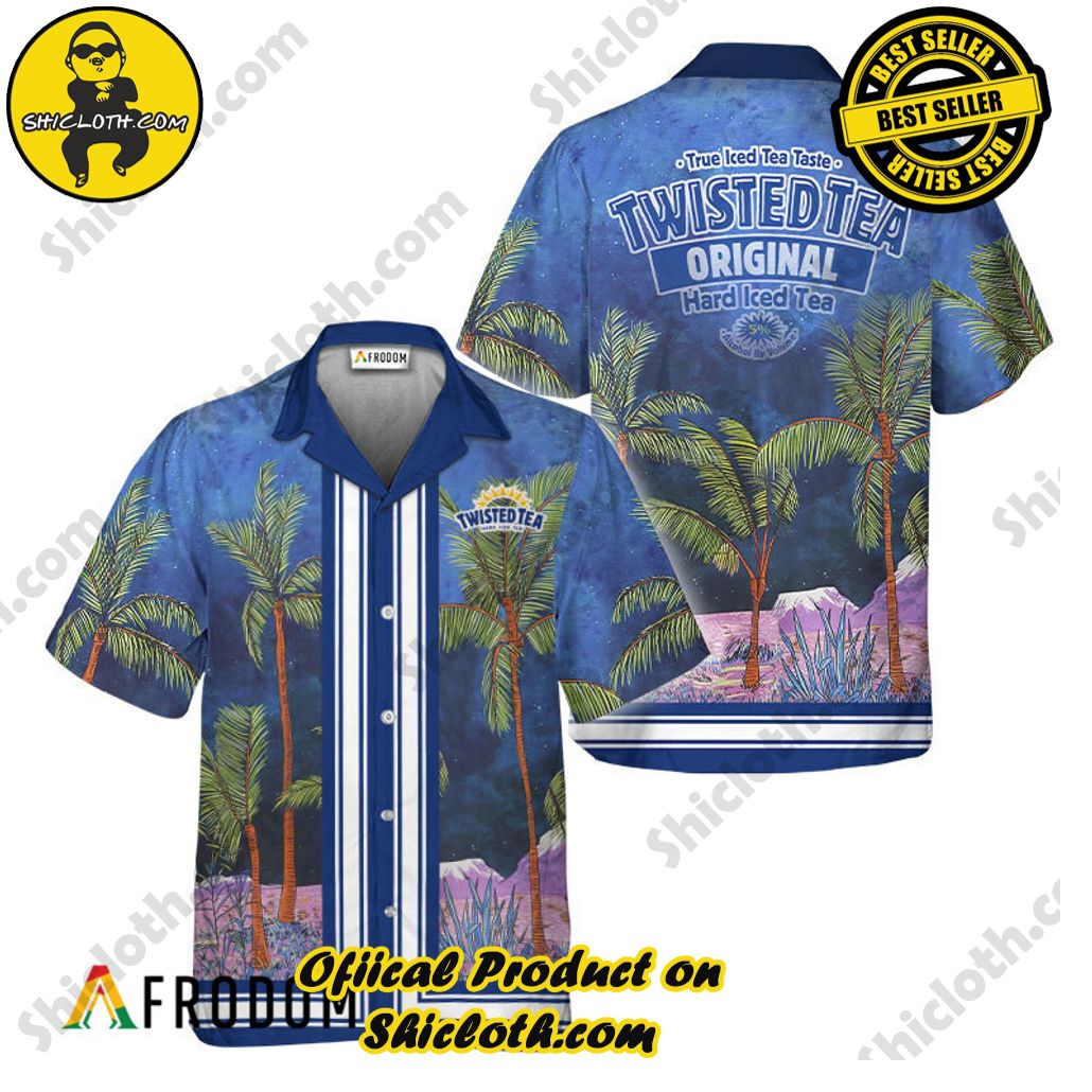 Shicloth's Island Chic: Unleash the Summer Spirit with Our Hawaiian Shirt and Shorts Ensemble 192 Twisted Tea Star Print Bermuda Hawaiian Shirt