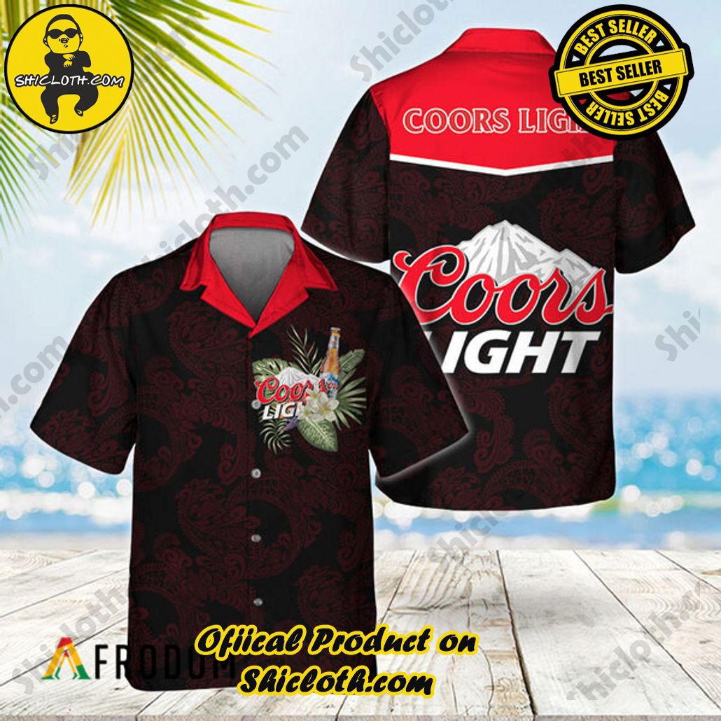Shicloth's Island Chic: Unleash the Summer Spirit with Our Hawaiian Shirt and Shorts Ensemble 210 Unisex Polynesian Tribal Coors Light Hawaiian Shirt
