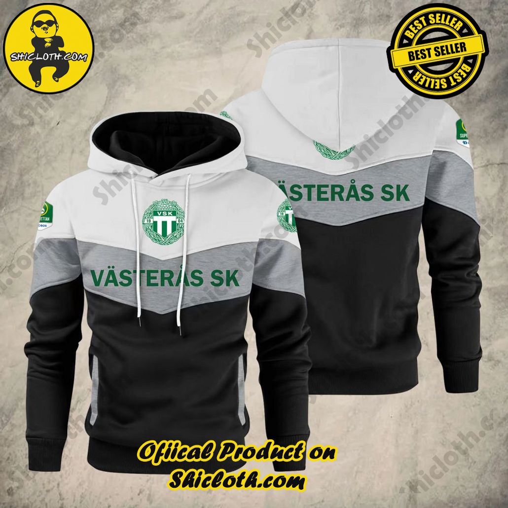 Unveiling Cozy Chic: Shiclothshop's Patchwork Hoodie Collection 32 Vasteras SK Fotboll Allsvenskan Patchwork Hoodie