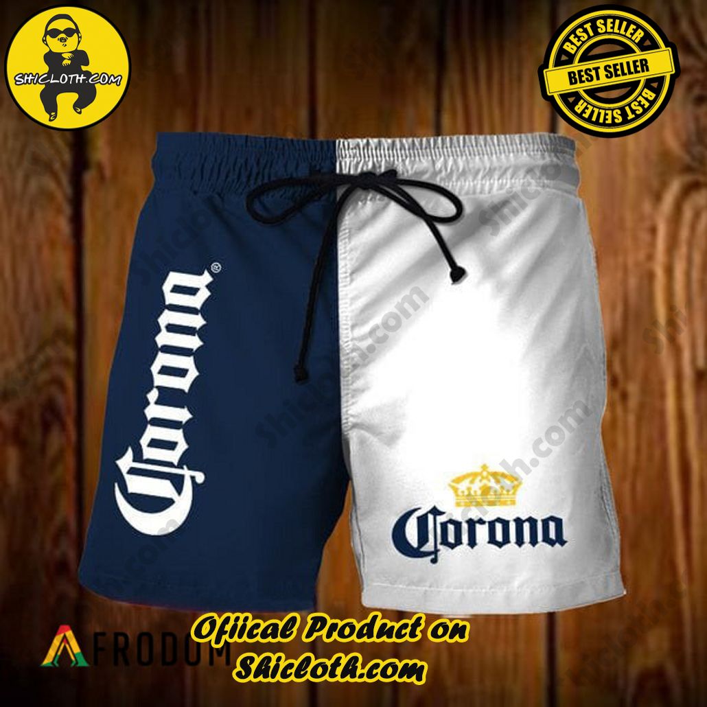 Shicloth's Island Chic: Unleash the Summer Spirit with Our Hawaiian Shirt and Shorts Ensemble 239 Vintage Corona Hawaiian Shorts