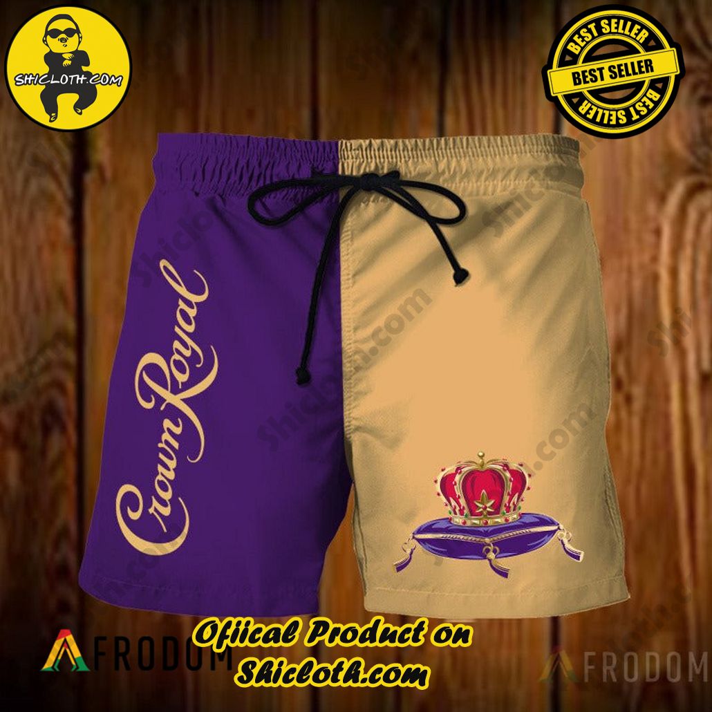 Shicloth's Island Chic: Unleash the Summer Spirit with Our Hawaiian Shirt and Shorts Ensemble 240 Vintage Crown Royal Hawaiian Shorts