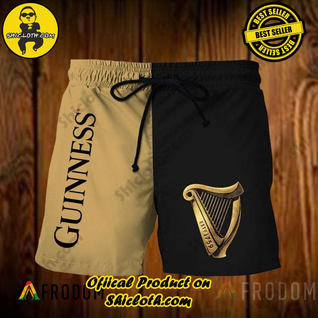 Shicloth's Island Chic: Unleash the Summer Spirit with Our Hawaiian Shirt and Shorts Ensemble 245 Vintage Guinness Hawaiian Shorts