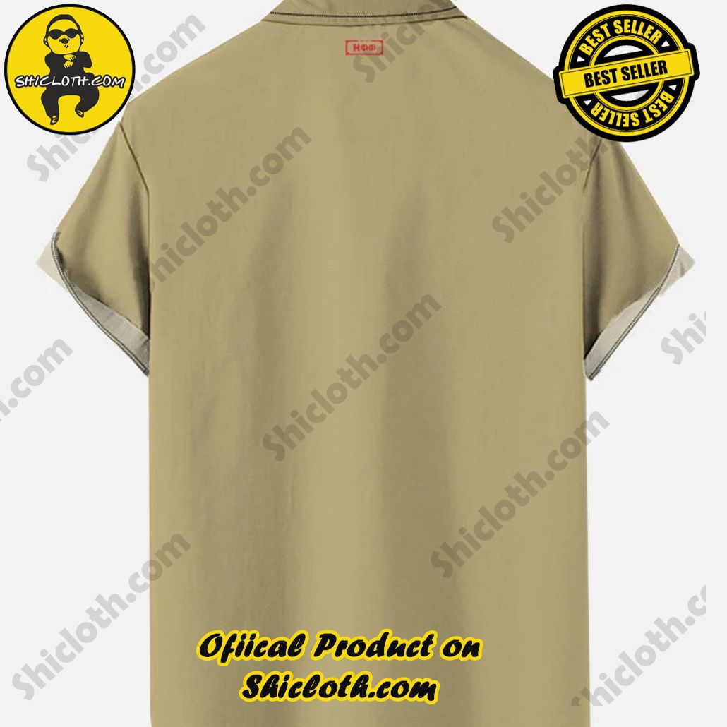 Vintage Pin Up Art Military Pin Up Girl And Gun Barrel Printing Short Sleeve Shirt Vintage Pin Up Art Military Pin Up Girl And Gun Barrel Printing Short Sleeve Shirt