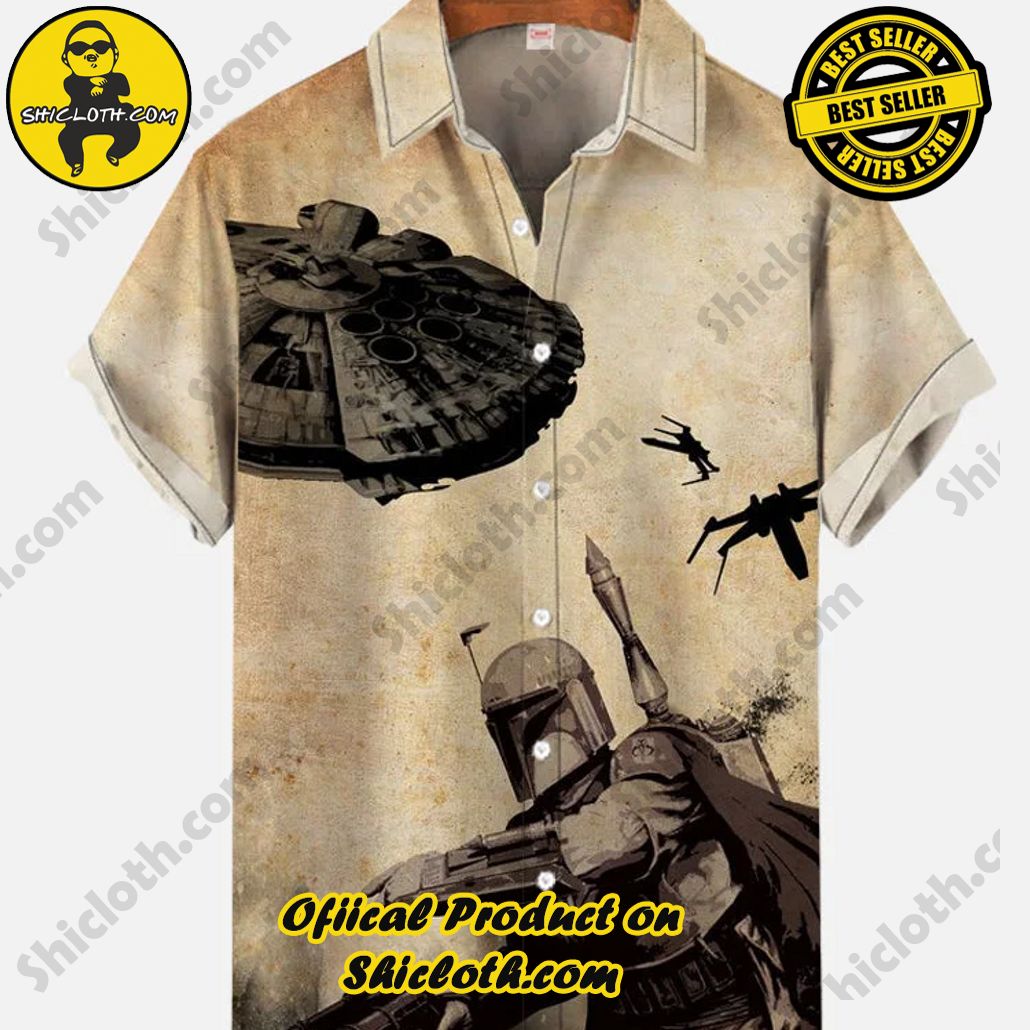 Bare the Breeze: Shiclothshop's Short Sleeve Shirts Unveiled 197 Vintage Ukiyo-e Spaceship And Masked Samurai Printing Short Sleeve Shirt