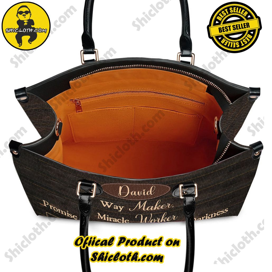 Way Maker, Miracle Worker, Promise Keeper, Light In The Darkness, My God That Is Who You Are Customized Leather Handbag Way Maker, Miracle Worker, Promise Keeper, Light In The Darkness, My God That Is Who You Are Customized Leather Handbag