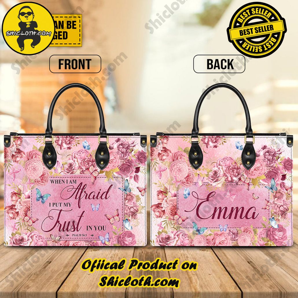 Timeless Elegance: Discover Shicloth's Exquisite Leather Handbag Collection 19 When I Am Afraid I Put My Trust In You Psalm 56:3 Customized Leather Handbag