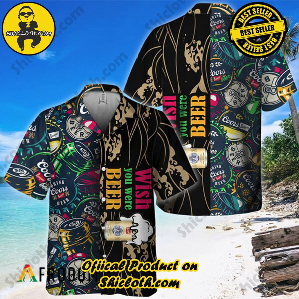 Experience Paradise: Shicloth's Tropical Flower Hawaiian Shorts 91 Wish You Were Beer Coors Banquet Hawaiian Shirt