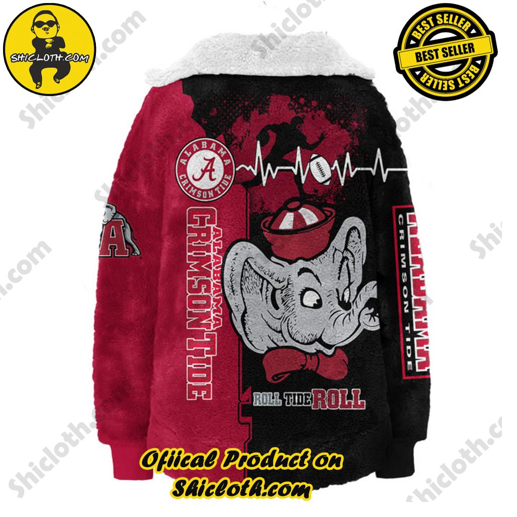 Alabama Crimson Tide Roll Tide Roll Borg Fleece Sweatshirt Alabama Crimson Tide Roll Tide Roll Borg Fleece Sweatshirt