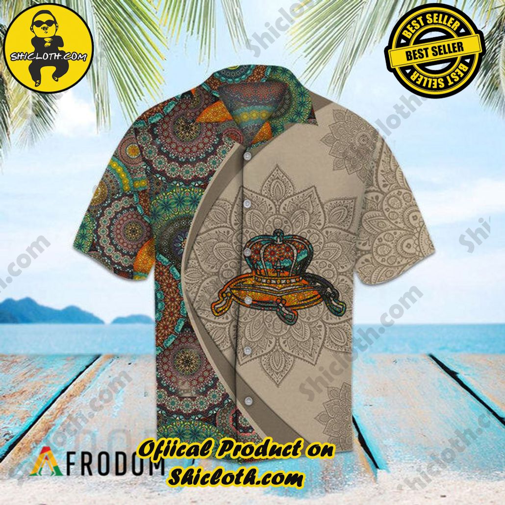 Embrace Island Vibes: Introducing Shicloth's Tropical Paradise Apparel Hawaiian Shirt 8 Aloha Mandala Crown Royal Tropical Paradise Apparel Hawaiian Shirt
