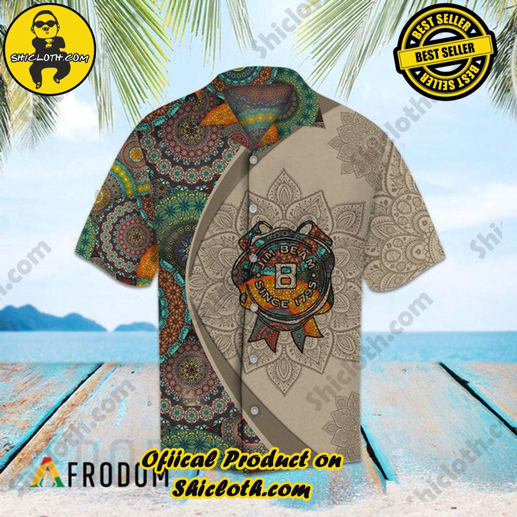Embrace Island Vibes: Introducing Shicloth's Tropical Paradise Apparel Hawaiian Shirt 12 Aloha Mandala Jim Beam Tropical Paradise Apparel Hawaiian Shirt