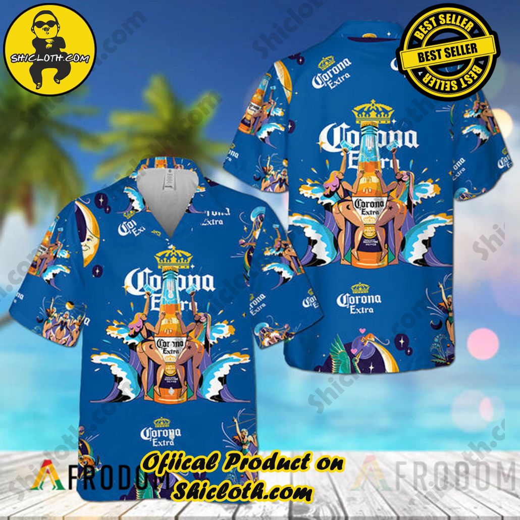 Explore Paradise: Introducing Shicloth's Hawaiian Shirt and Shorts Set 5 Aloha Party Summer Corona Extra Hawaii Shirt