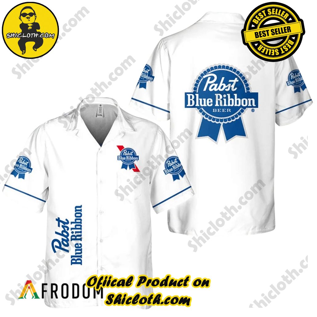 Embrace Island Vibes: Introducing Shicloth's Tropical Paradise Apparel Hawaiian Shirt 35 Basic Printed Pabst Blue Ribbon Tropical Paradise Apparel Hawaiian Shirt