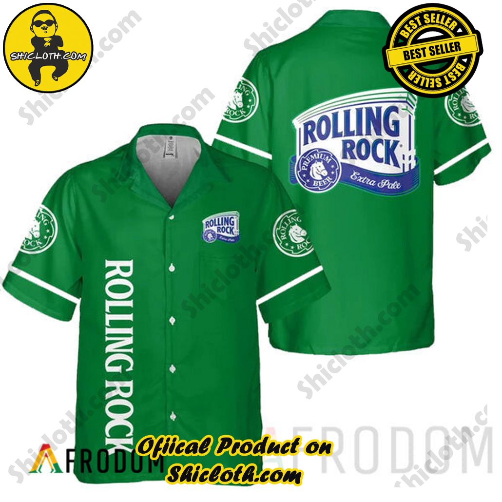 Embrace Island Vibes: Introducing Shicloth's Tropical Paradise Apparel Hawaiian Shirt 36 Basic Printed Rolling Rock Beer Tropical Paradise Apparel Hawaiian Shirt