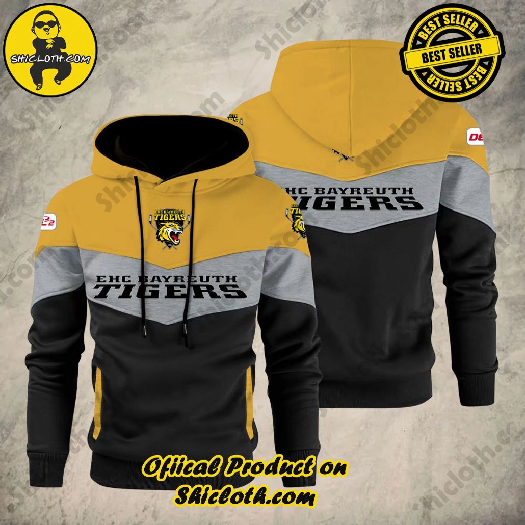 Discover Unique Style: Introducing Shicloth's Patchwork Hoodie 4 Bayreuth Tigers DEL & DEL 2 Patchwork Hoodie