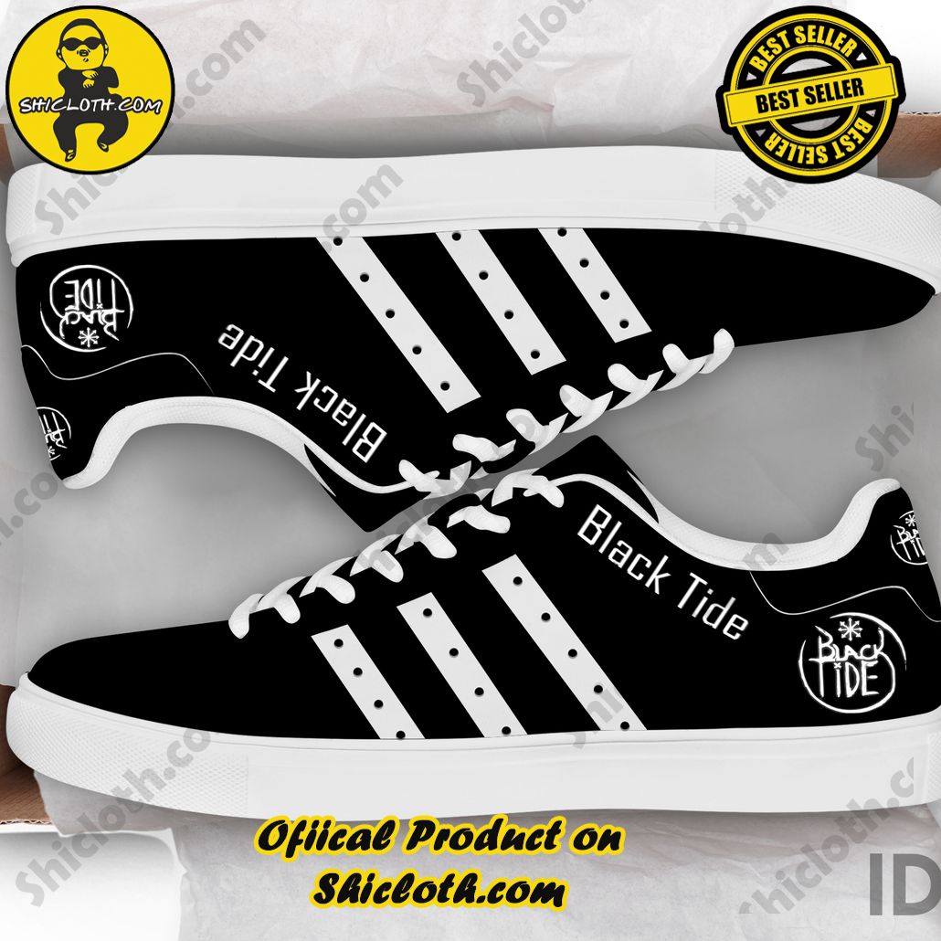 Step into Timeless Style: Introducing Shicloth's Stan Smith Shoes 9 Black Tide Band Adidas Stan Smith Low Top Shoes