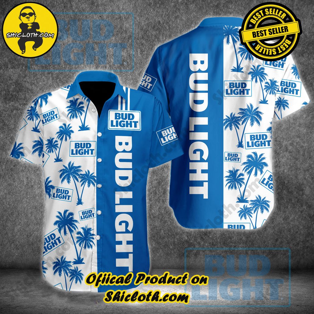 Tropical Vibes Meet Classic Elegance: Explore Shicloth's Button and Hawaiian Shirt Collection 11 Bud Light Button Shirt Version 2