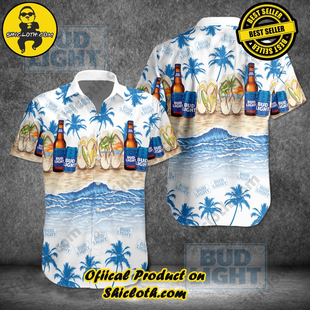 Tropical Vibes Meet Classic Elegance: Explore Shicloth's Button and Hawaiian Shirt Collection 14 Bud Light Hawaiian Shirt New Style