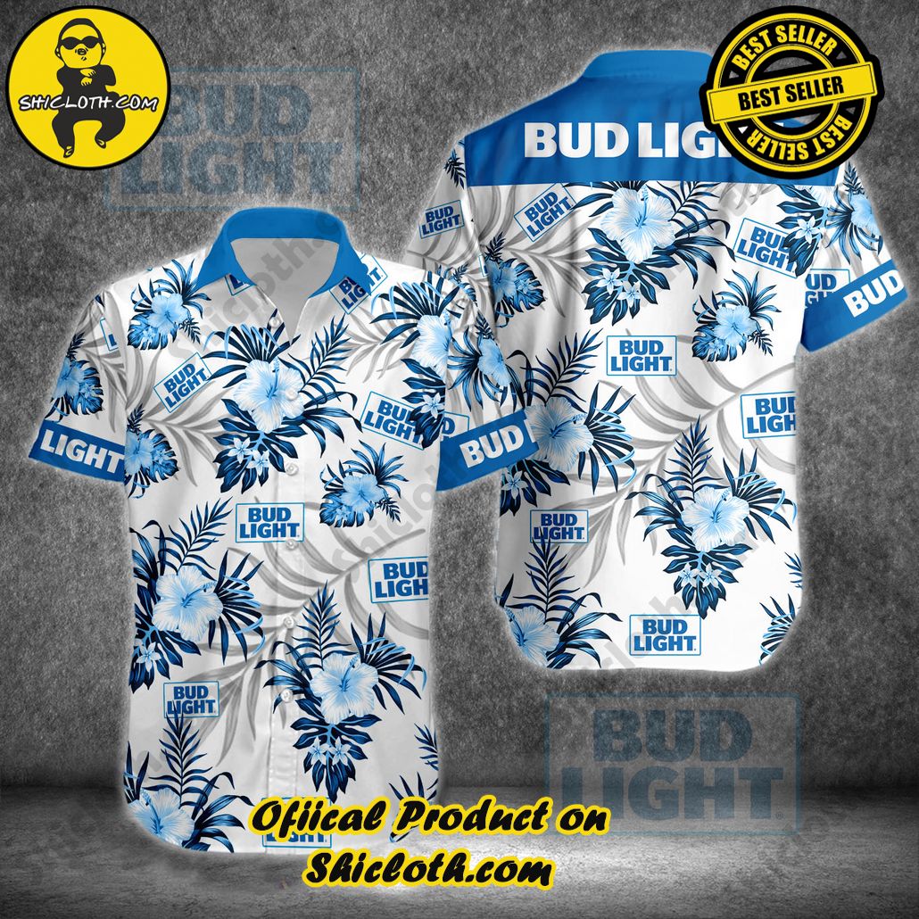 Explore Paradise: Introducing Shicloth's Hawaiian Shirt and Shorts Set 16 Bud Light Hawaiian Shirt New Style