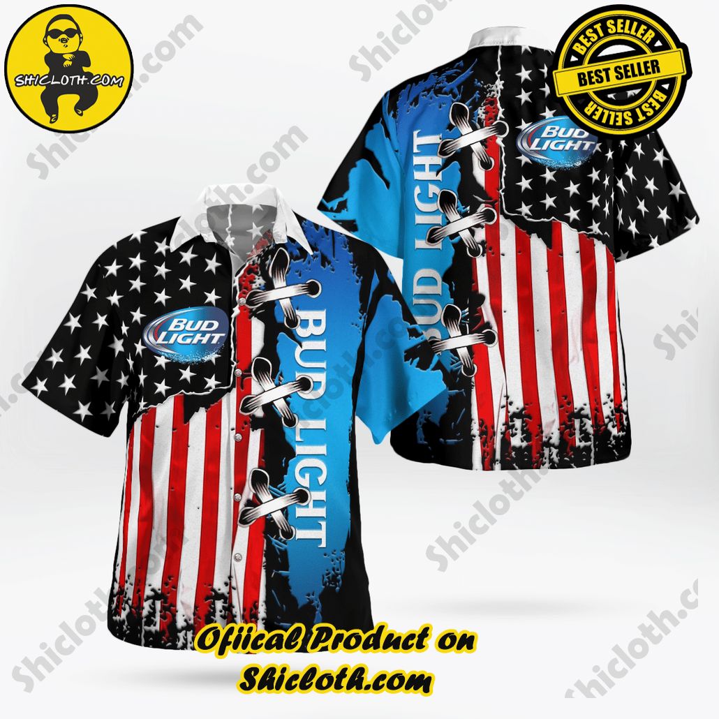 Tropical Vibes: Introducing Shicloth's Hawaiian Shirt 6 Bud Light Hawaiian Shirt Version 1