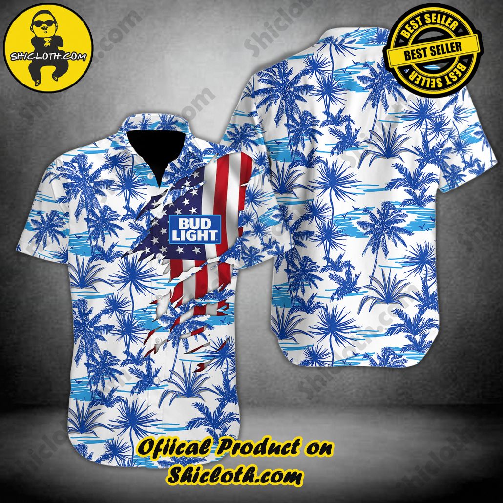 Stylish Sophistication: Introducing Shicloth's Button Shirt Collection 2 Bud Light Hawaiian Shirt Version 1