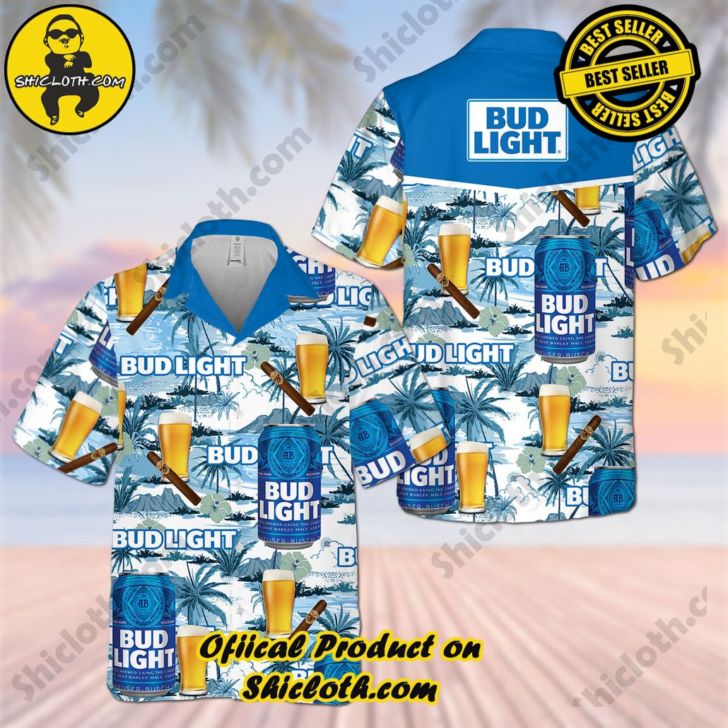 Stylish Sophistication: Introducing Shicloth's Button Shirt Collection 4 Bud Light Hawaiian Shirt Version 3