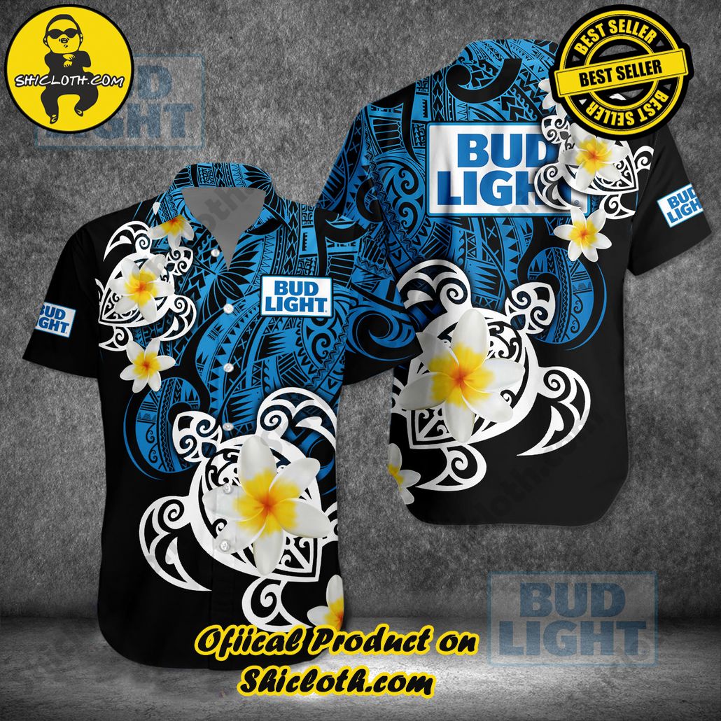 Stylish Sophistication: Introducing Shicloth's Button Shirt Collection 5 Bud Light Maori Style Hawaiian Shirt