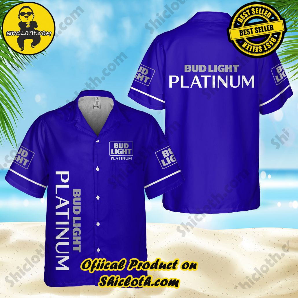 Discover Island Elegance: Shiclothshop's Style Summer Hawaiian Shirt 7 Bud Light Platium Style Summer Hawaiian Shirt