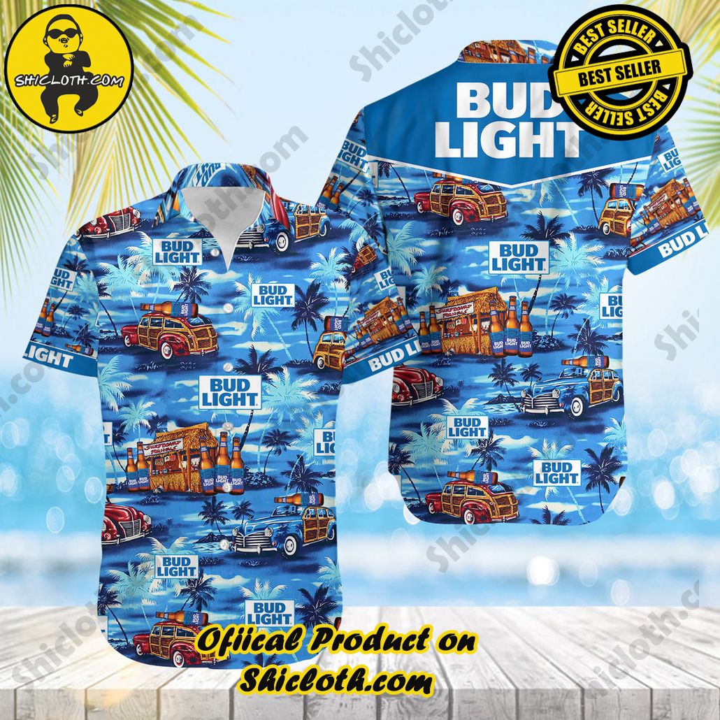 Discover Island Elegance: Shiclothshop's Style Summer Hawaiian Shirt 11 Bud Light Style Summer Hawaiian Shirt