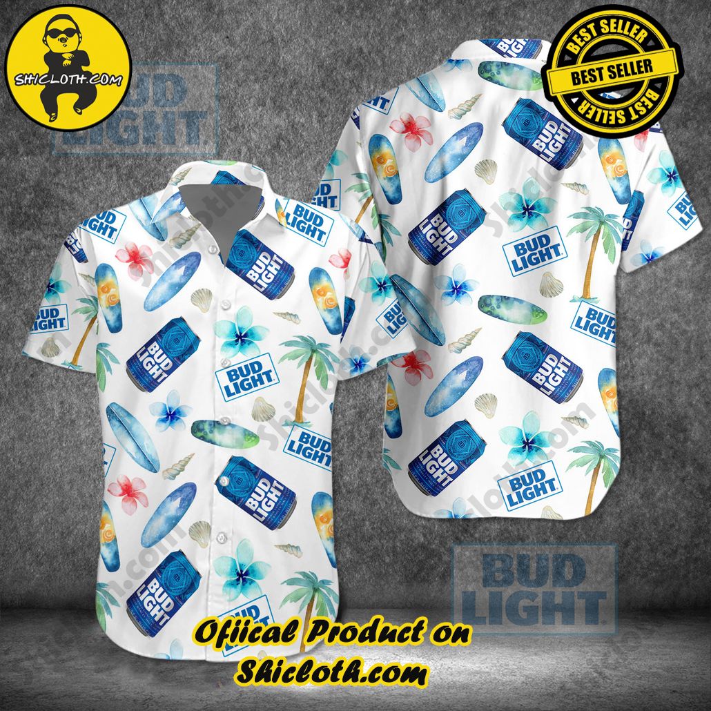 Stylish Sophistication: Introducing Shicloth's Button Shirt Collection 7 Bud Light Summer Beach Hawaiian Shirt