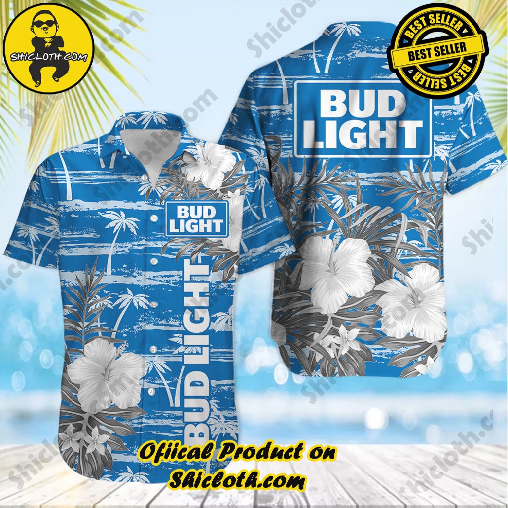 Tropical Vibes: Introducing Shicloth's Hawaiian Shirt 15 Bud Light Tropical Hawaiian Shirt