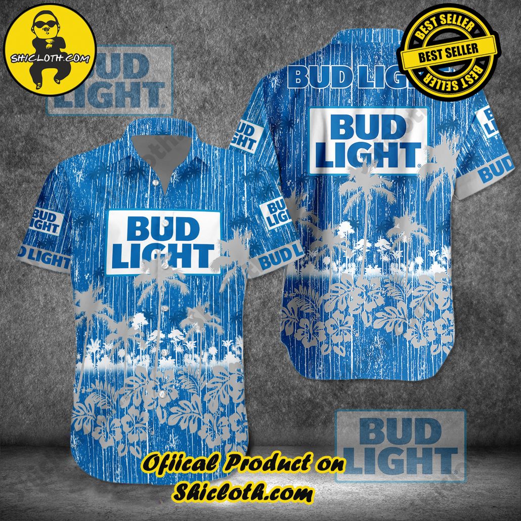 Discover Island Elegance: Shiclothshop's Style Summer Hawaiian Shirt 19 Bud Light V3 Style Summer Hawaiian Shirt