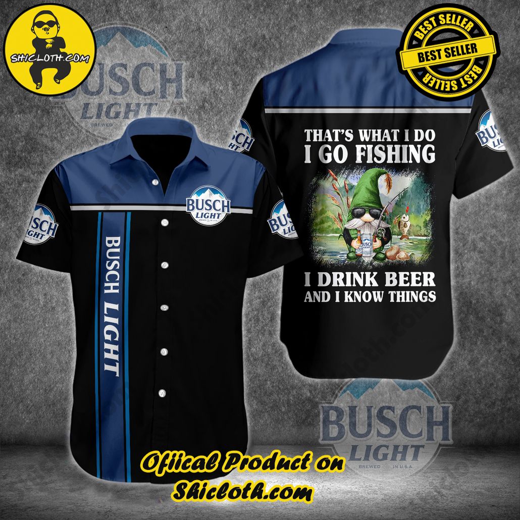 Get Summer Ready: Discover Shicloth's Hawaiian Shirt and Shorts Set Collection 14 Busch Light Fishing Hawaiian Shirt