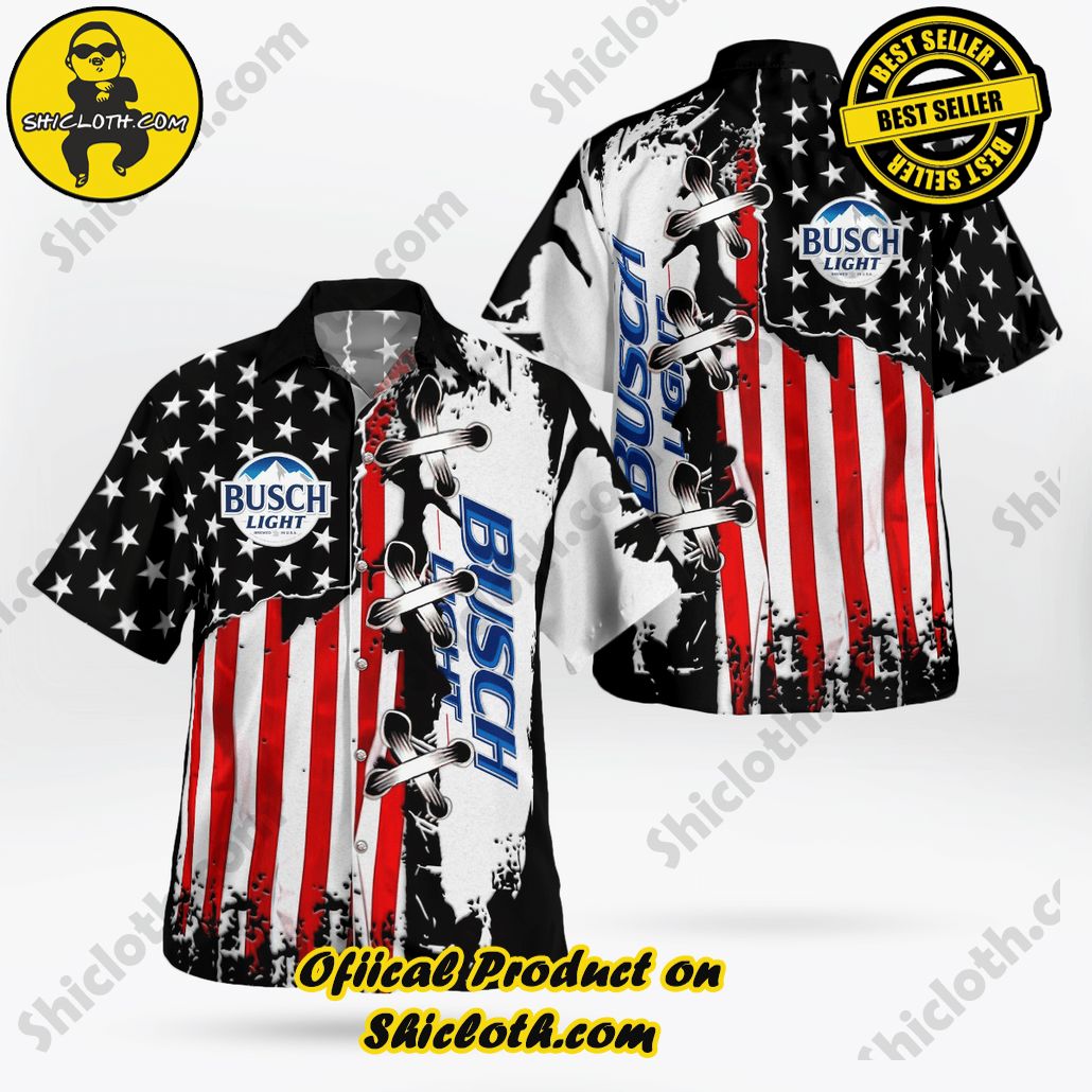 Get Summer Ready: Discover Shicloth's Hawaiian Shirt and Shorts Set Collection 17 Busch Light Hawaiian Shirt New Ver