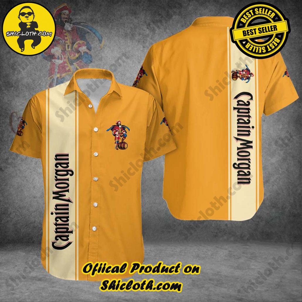 Explore Paradise: Introducing Shicloth's Hawaiian Shirt and Shorts Set 18 Captain Morgan Button shirt Version 1