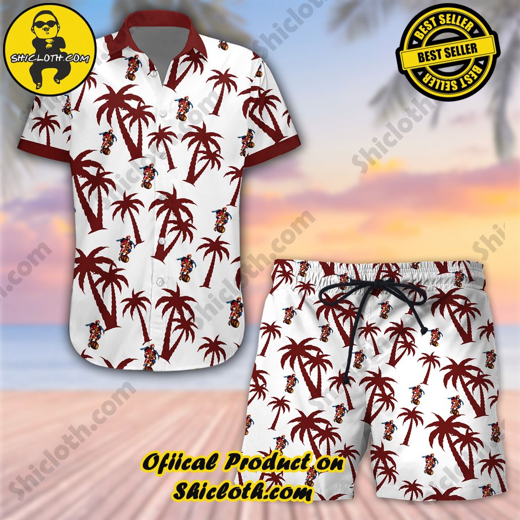 Stylish Sophistication: Introducing Shicloth's Button Shirt Collection 12 Captain Morgan Hawaiian Shirt and Shorts Set