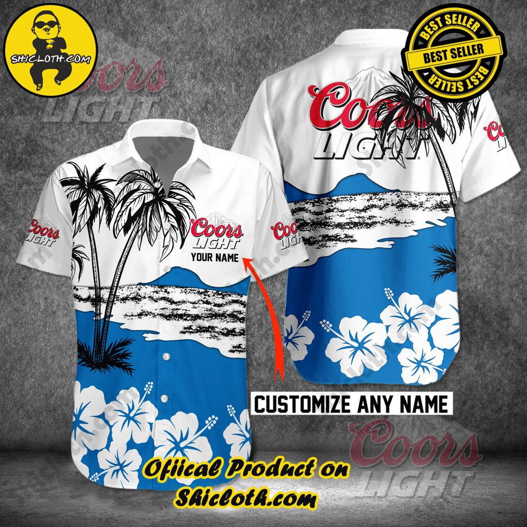 Discover Island Elegance: Shiclothshop's Style Summer Hawaiian Shirt 22 Coor Light Custom Name Style Summer Hawaiian Shirt