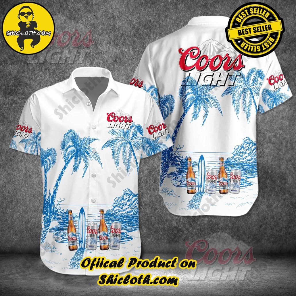 Discover Island Elegance: Shiclothshop's Style Summer Hawaiian Shirt 24 Coor Light Style Summer Hawaiian Shirt