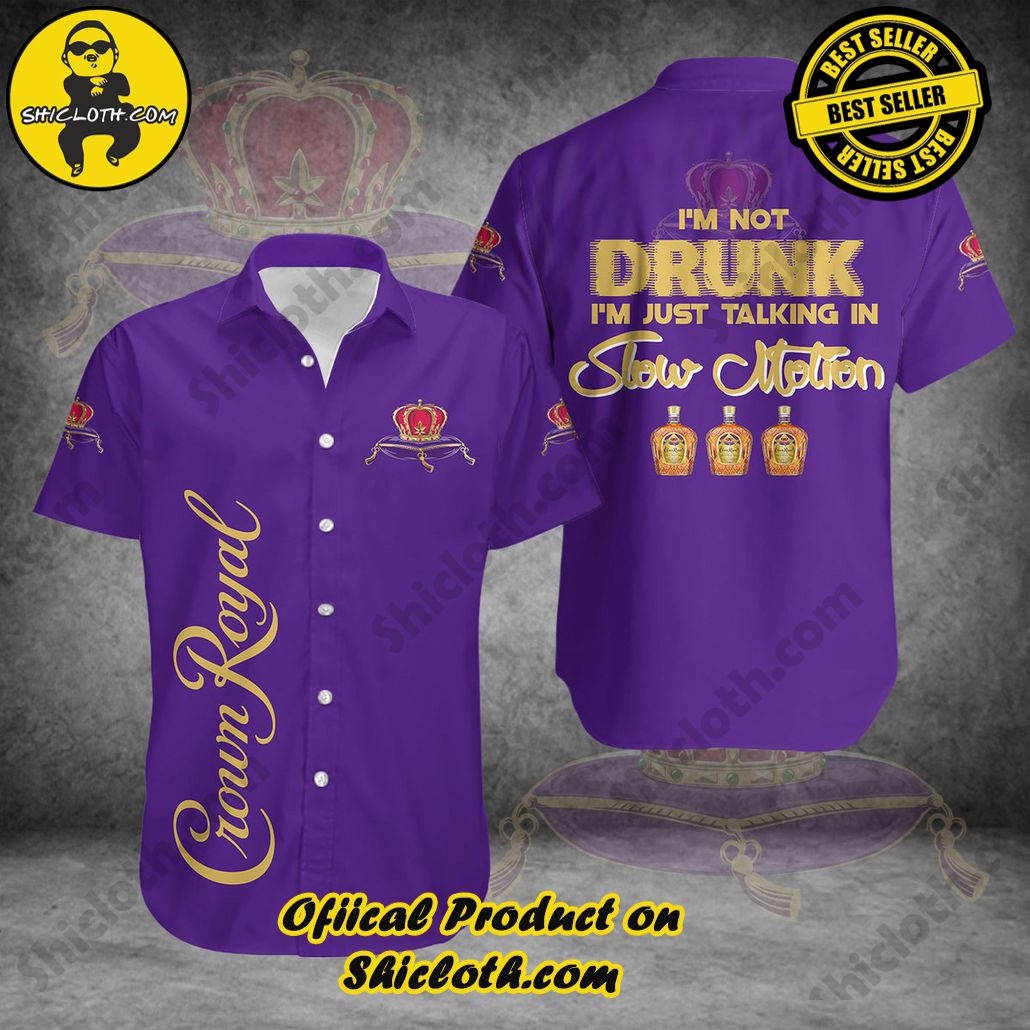 Stylish Sophistication: Introducing Shicloth's Button Shirt Collection 18 Crow Royal I am Not Drunk Button Shirt