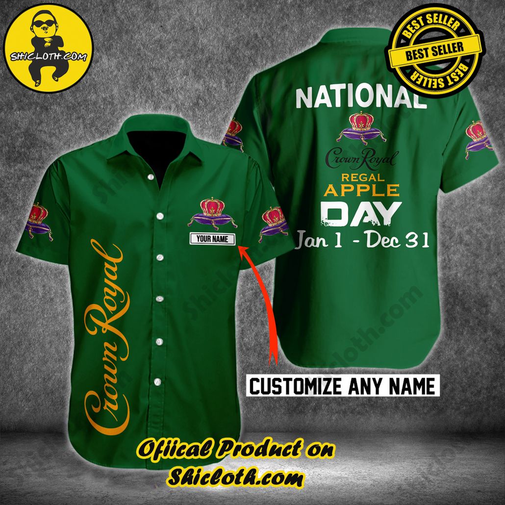 Get Summer Ready: Discover Shicloth's Hawaiian Shirt and Shorts Set Collection 22 Crown Royal Apple National Day Custom Hawaiian Shirt
