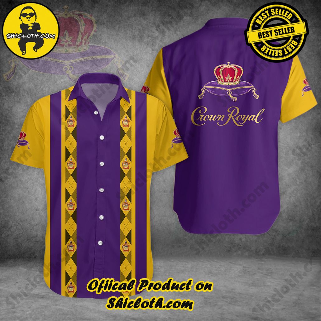 Stylish Sophistication: Introducing Shicloth's Button Shirt Collection 20 Crown Royal Argyle Hawaiian Shirt