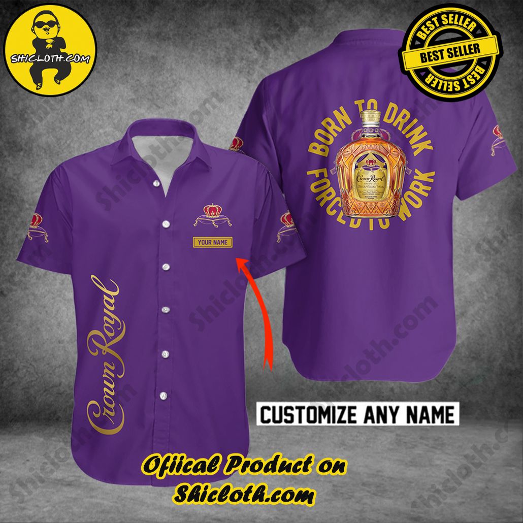 Hot Trending Explore Paradise: Introducing Shicloth's Hawaiian Shirt and Shorts Set 8 Crown Royal Born To Drink Custom Name Button Shirt