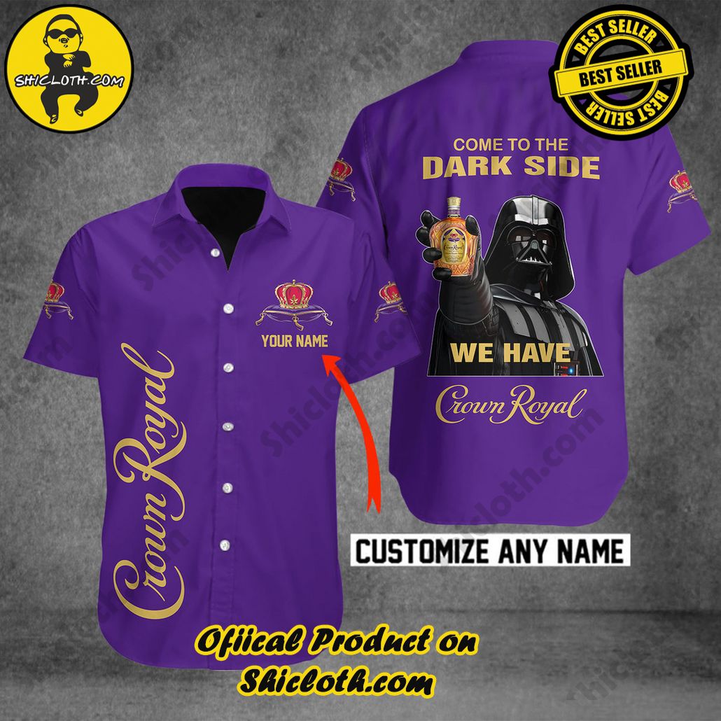 Explore Paradise: Introducing Shicloth's Hawaiian Shirt and Shorts Set 22 Crown Royal Come to the Dark Side Personalized Button Shirt