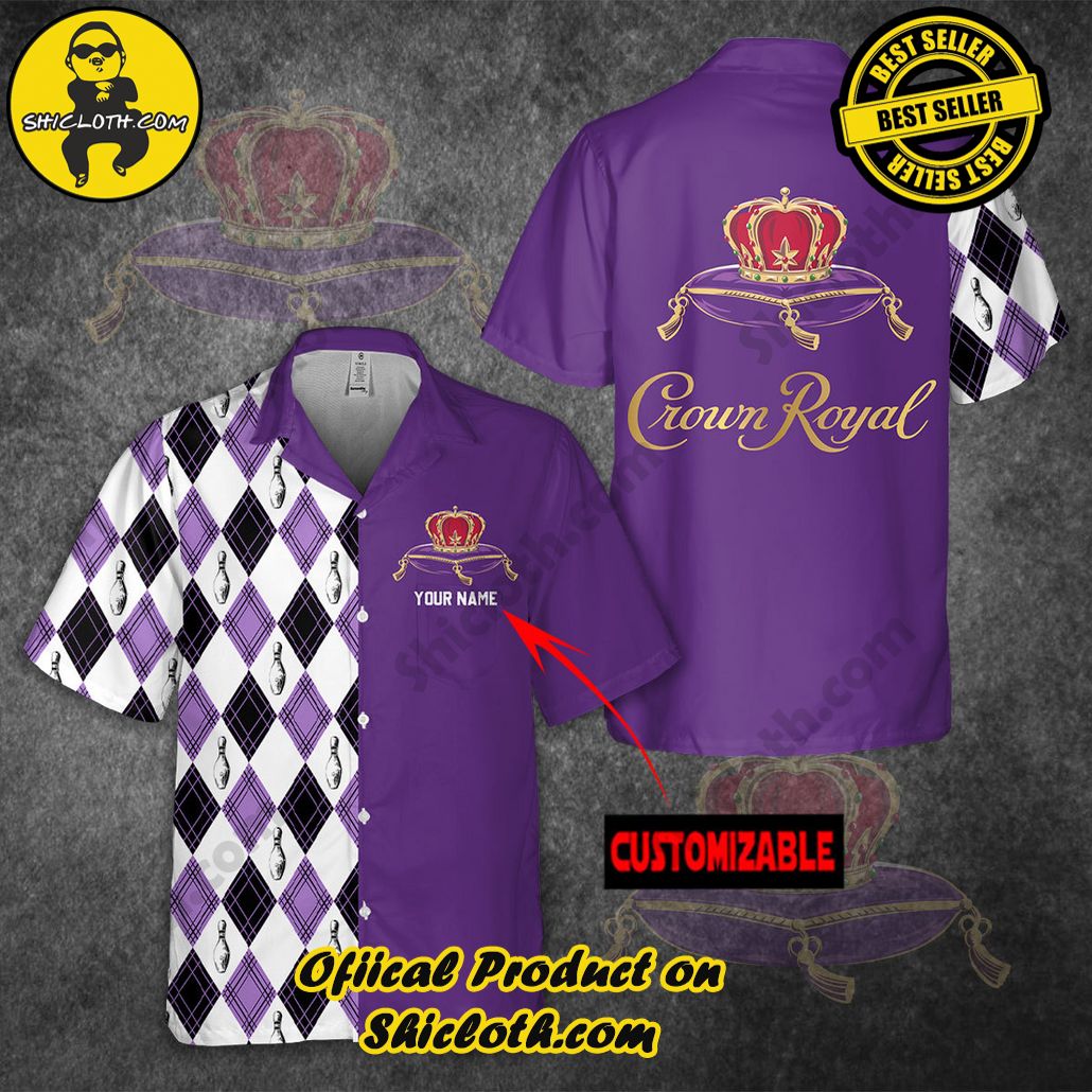Tropical Vibes: Introducing Shicloth's Hawaiian Shirt 21 Crown Royal Custom Name Bowling Shirt
