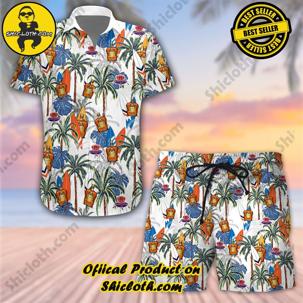 Hot Trending Explore Paradise: Introducing Shicloth's Hawaiian Shirt and Shorts Set 15 Crown Royal Hawaiian Shirt and Shorts Set Version 2